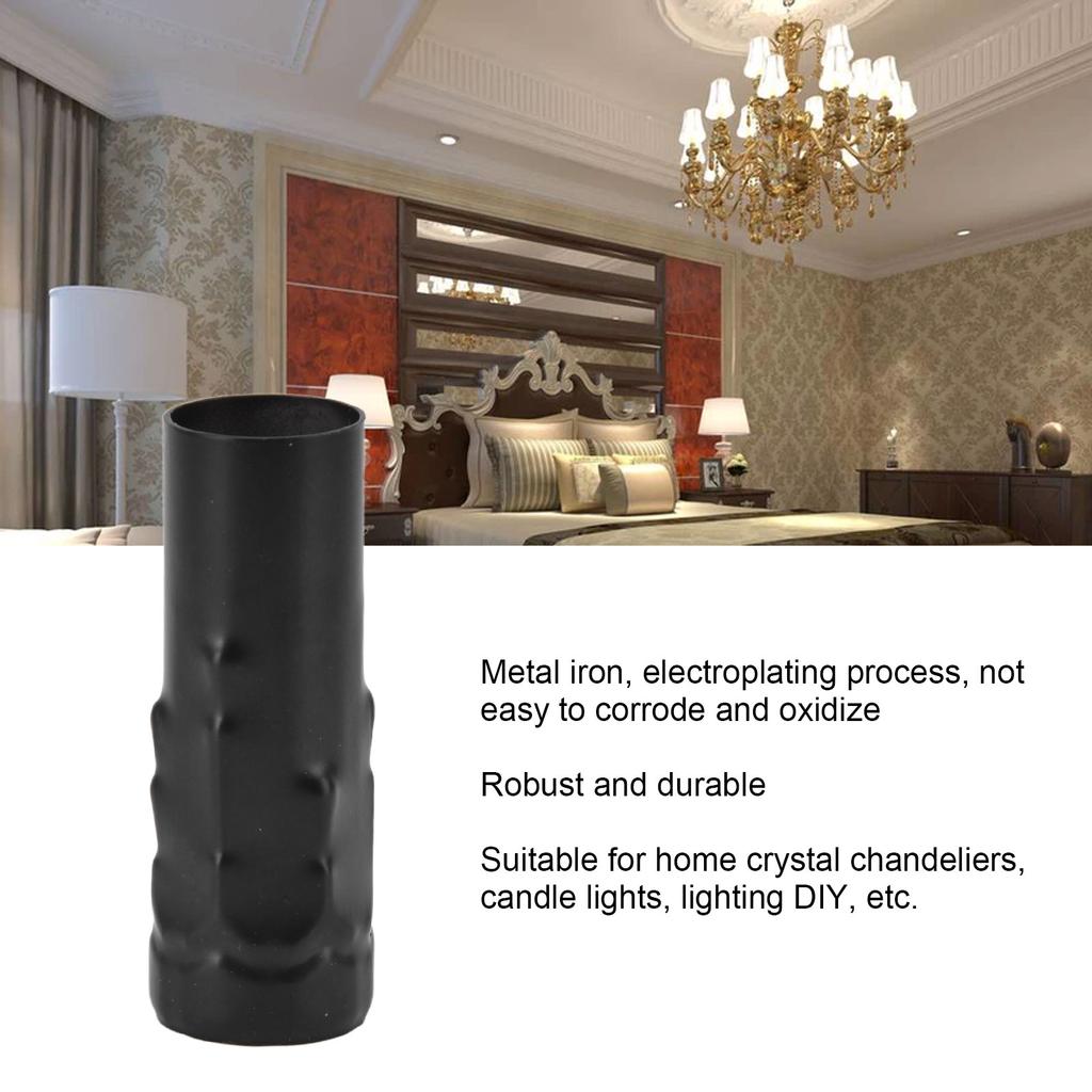 10Pcs E14 Metal Tube for Candle Lamp Holder Lamp Base Lighting Accessories 25x80mm
