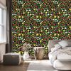 Ladybugs Wallpaper Olive and Yellow for Living Room and Bedroom 50x1000
