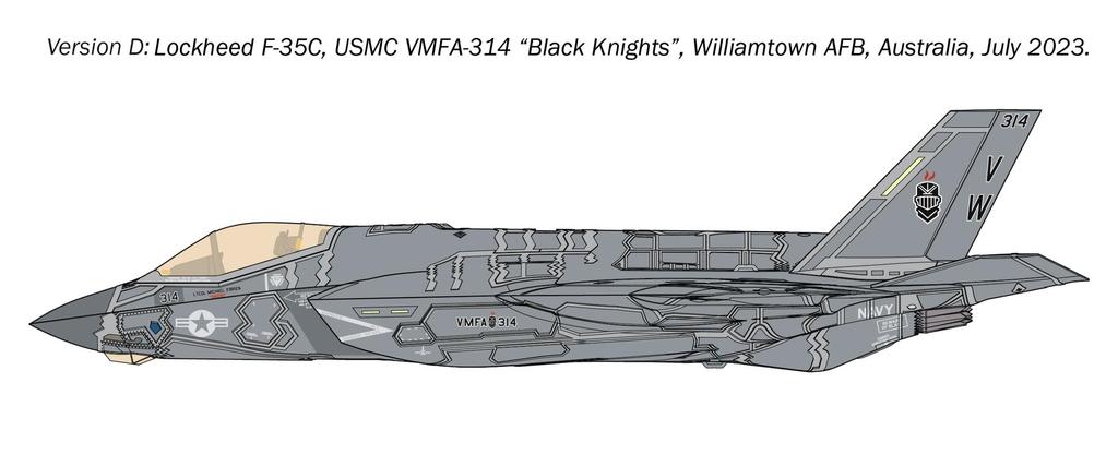 Italeri 1/72 Scale US Navy F-35C Lightning II Plastic Model Kit IT1469 (Airplane)