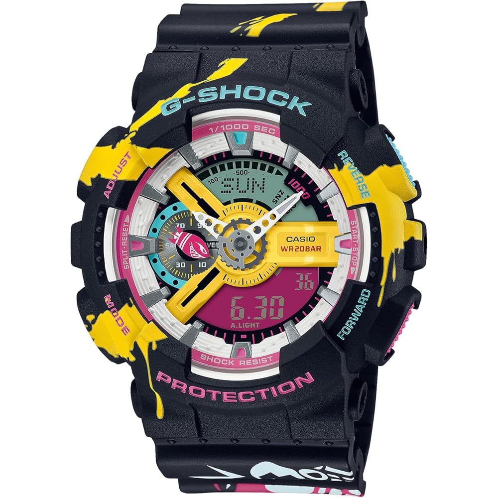 Мужские часы Casio G-Shock GA-110LL-1AJR, многоцветные, водостойкие, ударопрочные