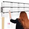 Colorful Large Size Calendar 42x100cm 12 Month Calendar Durable Monthly Planner Calendar  Home Use