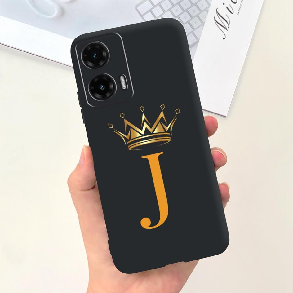 For Motorola Moto G35 5G Case G 35 Cover Cute Crown Letters Soft Silicone Back Cover For Moto G35 2024 Phone Case MotoG35 Fundas