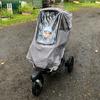 Universal Pushchair Rain Cover Waterproof Stroller Raincoat Foldable Full Protection Rainwear Cover Sun Shade for Outdoor Travel