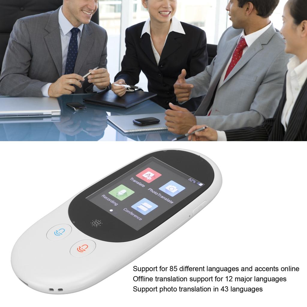 Language Translator Device 2.4in   Real Time Two Way Translation Portable Intelligent Voice Translator
