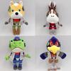 Nová plyšová panenka Fox Mccloud Hračky Anime Hvězdný pilot Tým Fox Falco Plyšová panenka 25 cm Zvíře Slippy Toad Krystal Měkká panenka Dárky