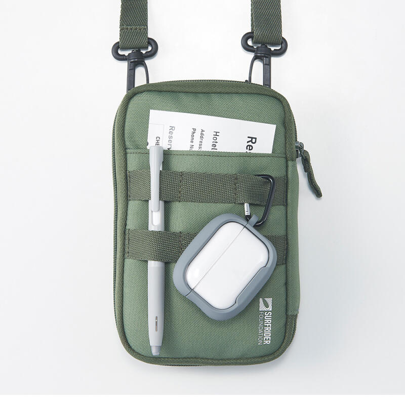 

[Licht Lab] Travel Mini Crossbody Pouch Wallet 5. Black
