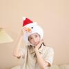 Plush Snowman Headgear Christmas Hat for Adults Warm Winter Festives Accessory Comfortable Santa Costume Headgear