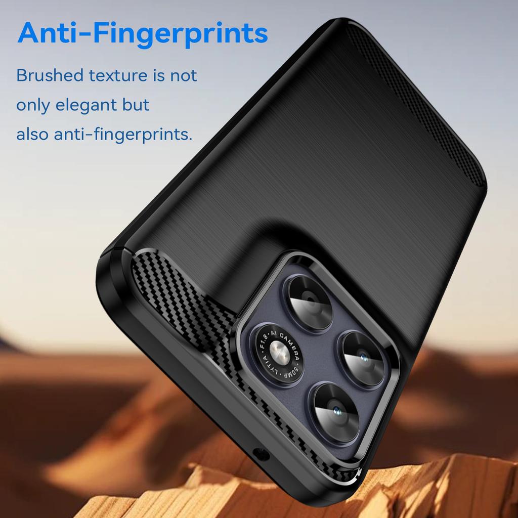 For Motorola G87 G86 G85 G84 G82 G77 G75 G73 G67 G64 G60 G57 G56 G55 G54 G53 G52 Carbon Fiber Brushed Texture Phone Case