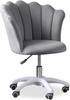 Office Chair/armchair for Office, Studio, Cosmetic FLOWERS Gray