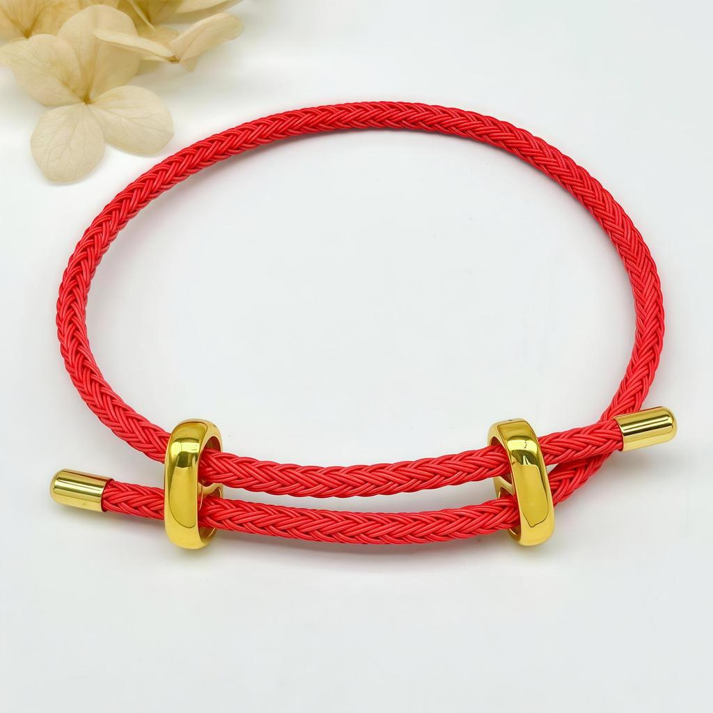 DIY Verstellbares Perlenarmband aus Stahldraht mit 8-Figur-Schnalle