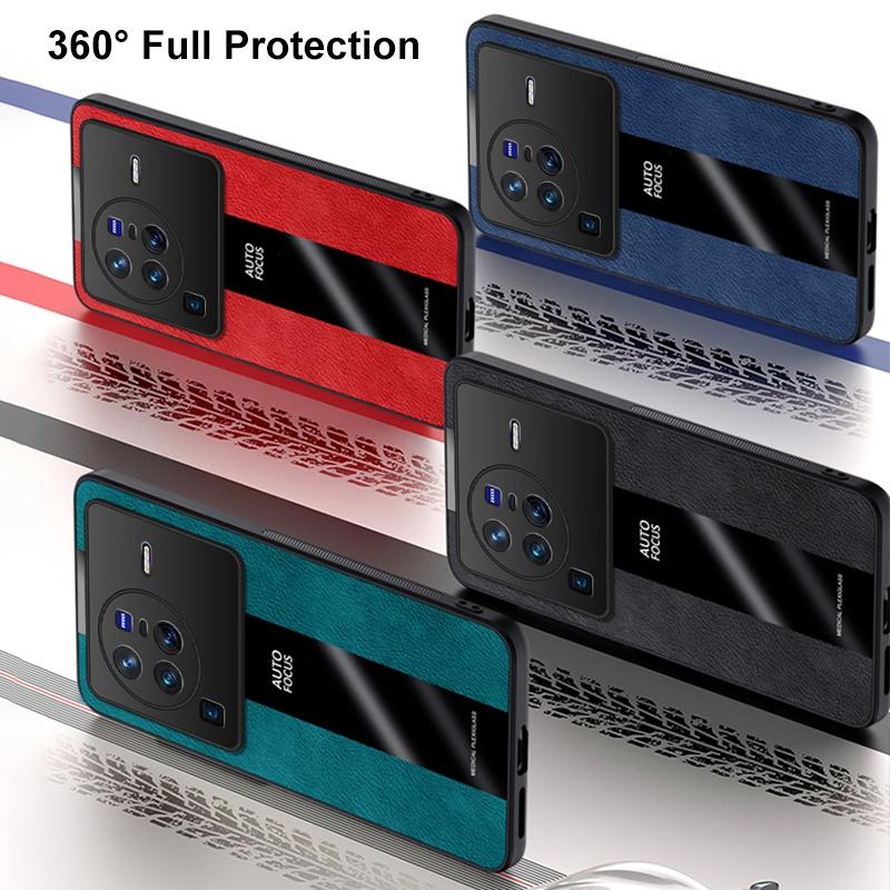 PU kožené pouzdro s držákem prstenu pro Vivo X80 Pro X Note 5G kryt luxusní magnetické silikonové ochranné pouzdro na telefon pro Vivo X Note X80