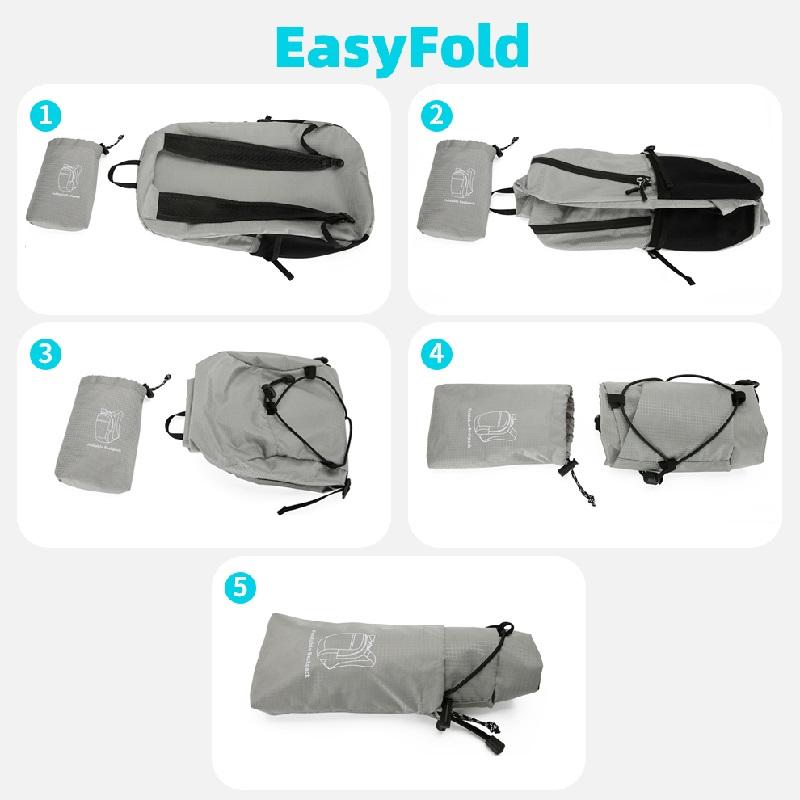 Foldable Backpack, Waterproof Mountaineering Bag, Casual Outdoor Large Capacity Travel Backpack