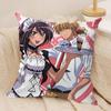 Japanese Anime M-Maid Sama Cushion Cover Silky Short Plush Invisible Zipper Dustproof Sofa Pillow Case For Home Decor