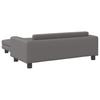 Dog Bed with Extension Grey 100x50x30 Cm Faux Leather