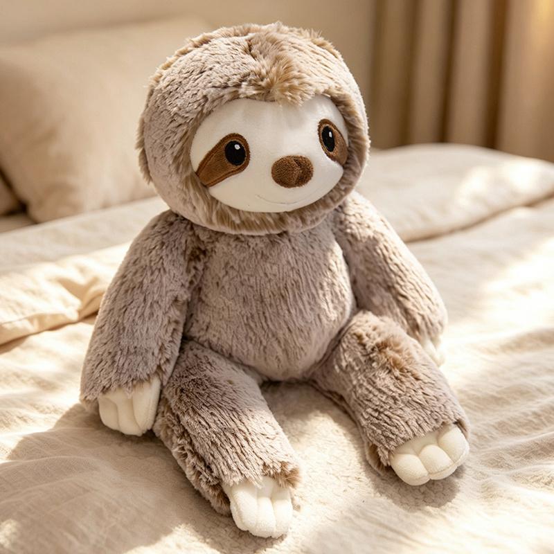 Simulation Cute Sloth Plush Doll Pillow Brown Grey Gibbon Long Arms Sloth Animal Stuffed Toy Home Decoration Gift For Children