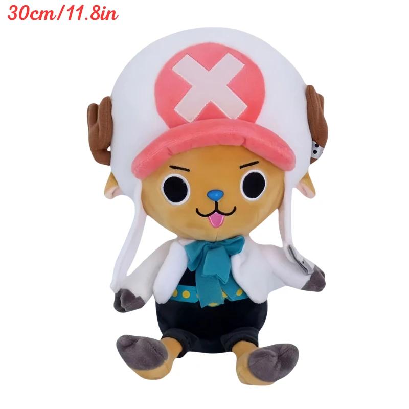 Kawaii One Piece Monkey D Luffy Tony Tony Chopper Soft Plush Toys Roronoa Zoro Karoo Sabo Gum-Gum Fruit Cute Peluche Dolls Gifts