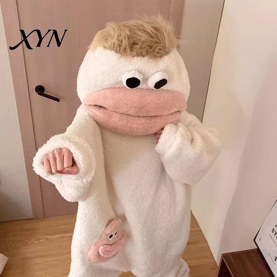 Warm Plush Onesie Funny Wearable Big Mouth Pajamas for Kids, Adults, Soft Kids Sleepwear Fleece Cozy Home Loungewear, Hooded One-Piece Jumpsuit Dress