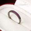 Luxury Palace Minimalist Ring With Colorful Zircon Inlay Elegant And Atmospheric Fashion Band For Women