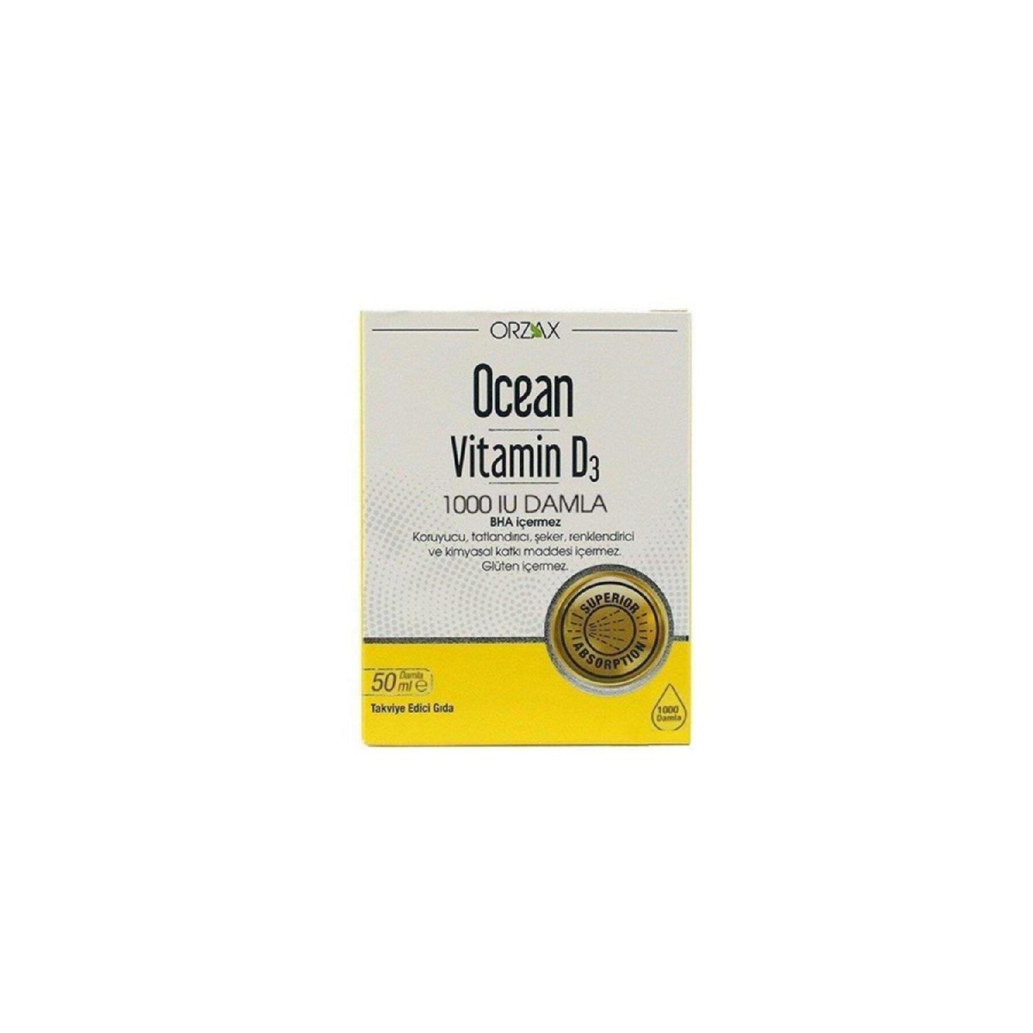 

Ocean Vitamin D3 1000 Iu Drop 50 Ml