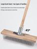 Long-Handled Stainless Steel Wire Brush for Household Floor and Toilet Cleaning