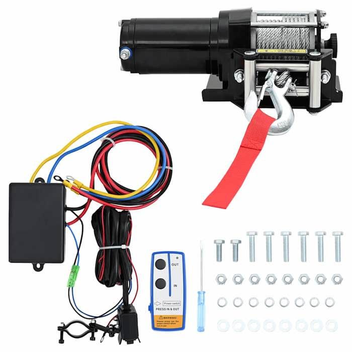 VidaXL Treuil Électrique 1360 kg Télécomande Sans fil Outil de Levage Garage 210231
