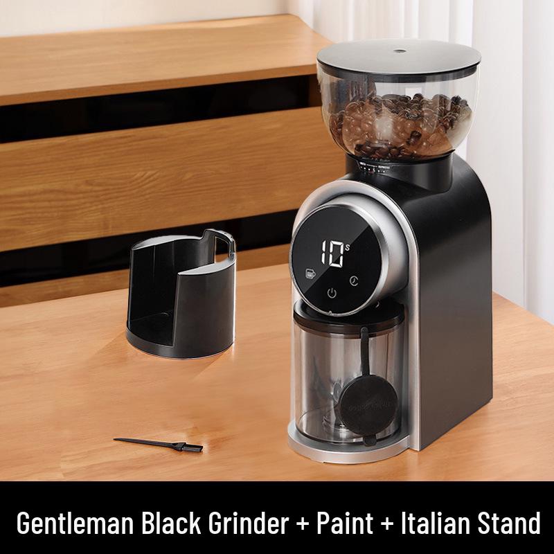 Cross-Border 110V/220V Electric Coffee Bean Grinder with 420 Steel Core – Ideal for Hand Pour Over and Espresso.