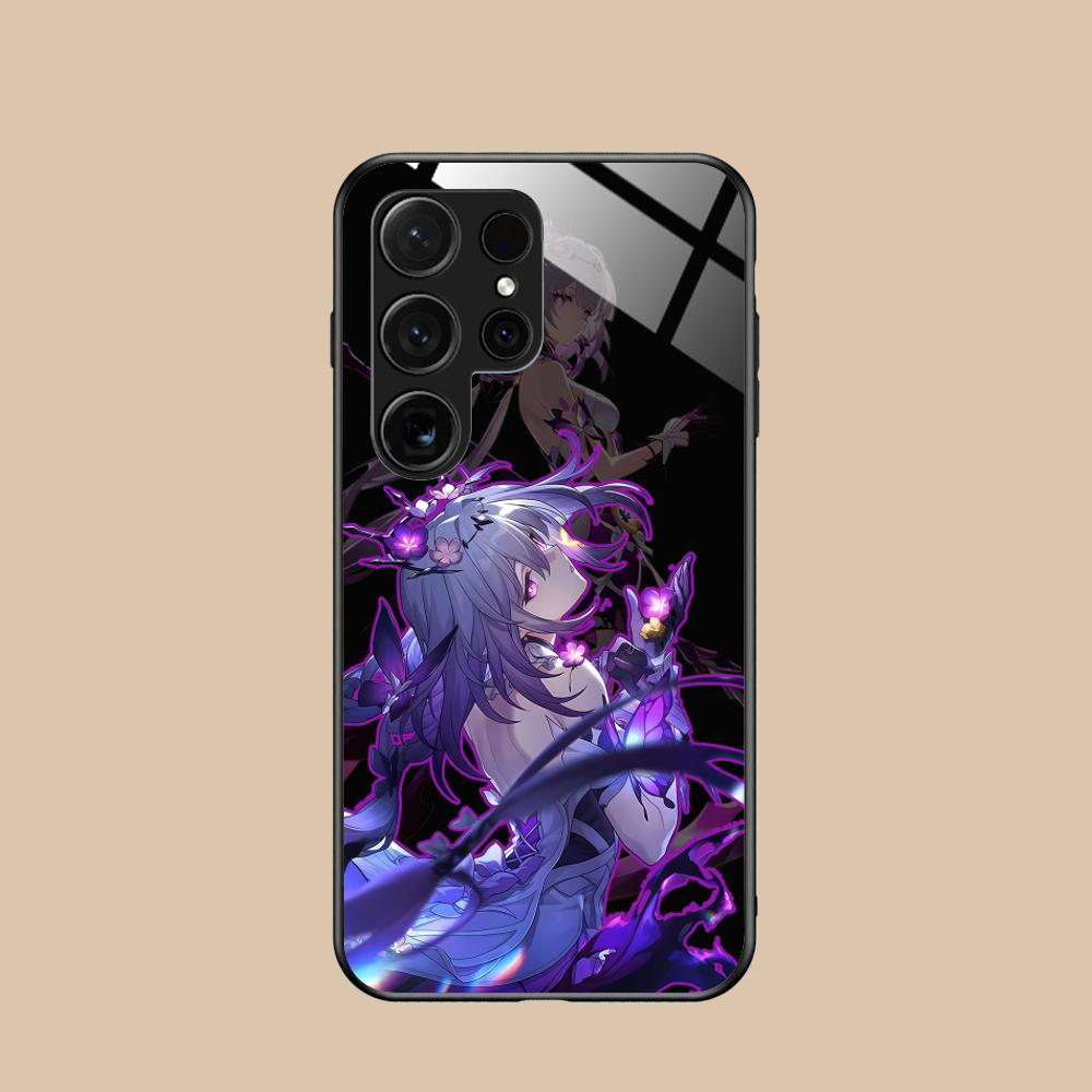 

HSR Castorice Glass Mobile Phone Case for Samsung Galaxy A56 55 54 53 52 51 36 35 34 23 16 15 5G Colorful Cover Galaxy A26 5G