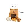 Cartoon A Bag of Capybara Snacks Doll Adorable Stuffed Capibara Doll Snack Bag Plush Toys Creative Pudding Bag Kawaii Kids Gifts