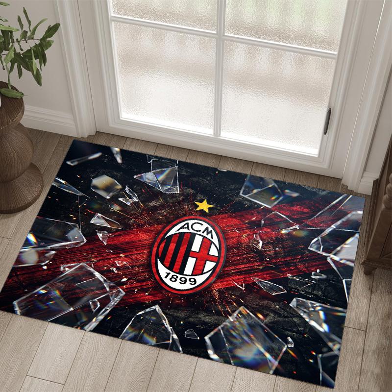 AC Milan Design Crystal Velvet Carpet Cozy Non?Slip Printed Rug For Bedroom Living Room Entrance