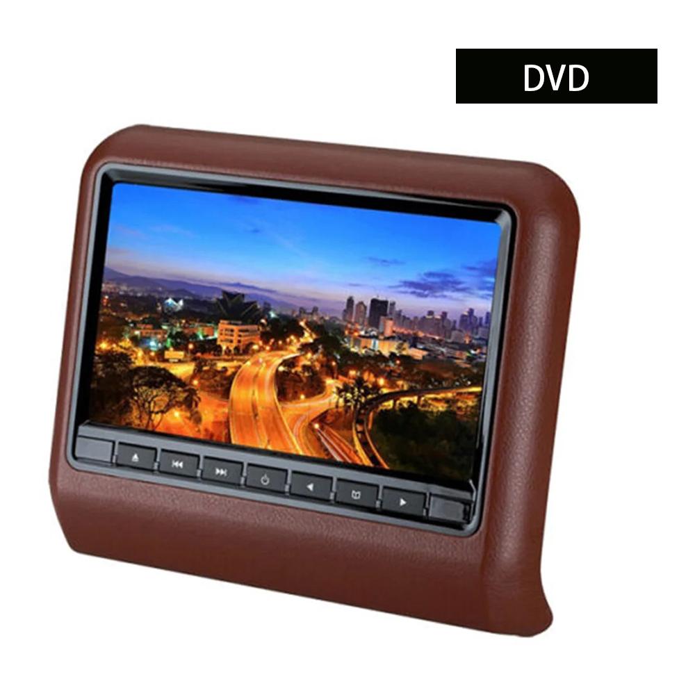 9 tommers bilsete rygg Nakkestøtte LCD-skjerm mp3/mp4 Multimediaspiller Gaming FM-sender Fjernkontroll DVD-spiller Monitor