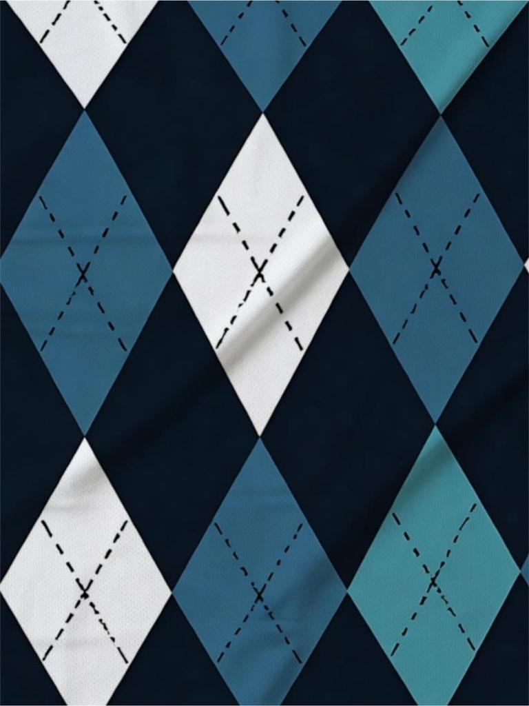 Men'S Outdoor Polo Shirt, Argyle Pattern, Polyester Fabric, Mixed Colors, Multiple Sizes Available, Stylish And Durable, Suitable for Hiking And