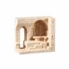 Carved Marble Sculpture Matte Architectural Elegant for Shelf, Console