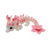 3D Printed Dragon Figurine with Sakura Flower Design 15cm Decorative Sculpture for Home Office Desk Display Collectible Art Piece