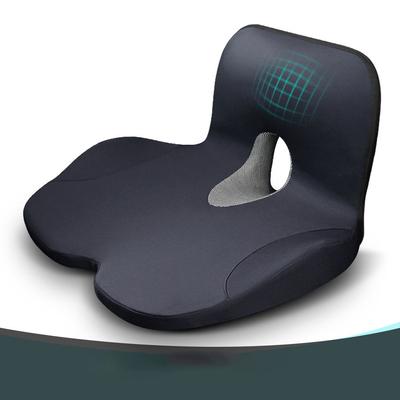 Memory Foam Seat Cushion Waist Back Support Pillow Set Orthopedic Ergonomic Coccyx Relief Hip Lumbar Pad for Office Chair Car