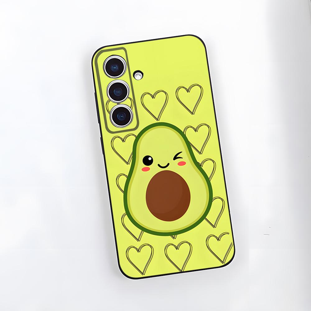 C-Cute Cartoon Avocado Handyhülle Für Samsung S25 Plus S20 S20 Plus S22 Ultra S23 FE S21 Plus S21 Ultra Weiche Hülle