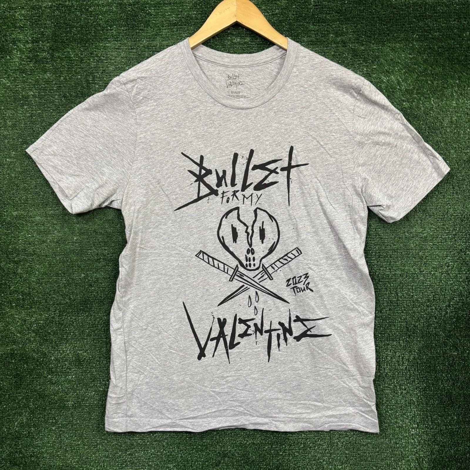 

Bullet For My Valentine North American Concert Tour 2023 Gray T-shirt Size Large S