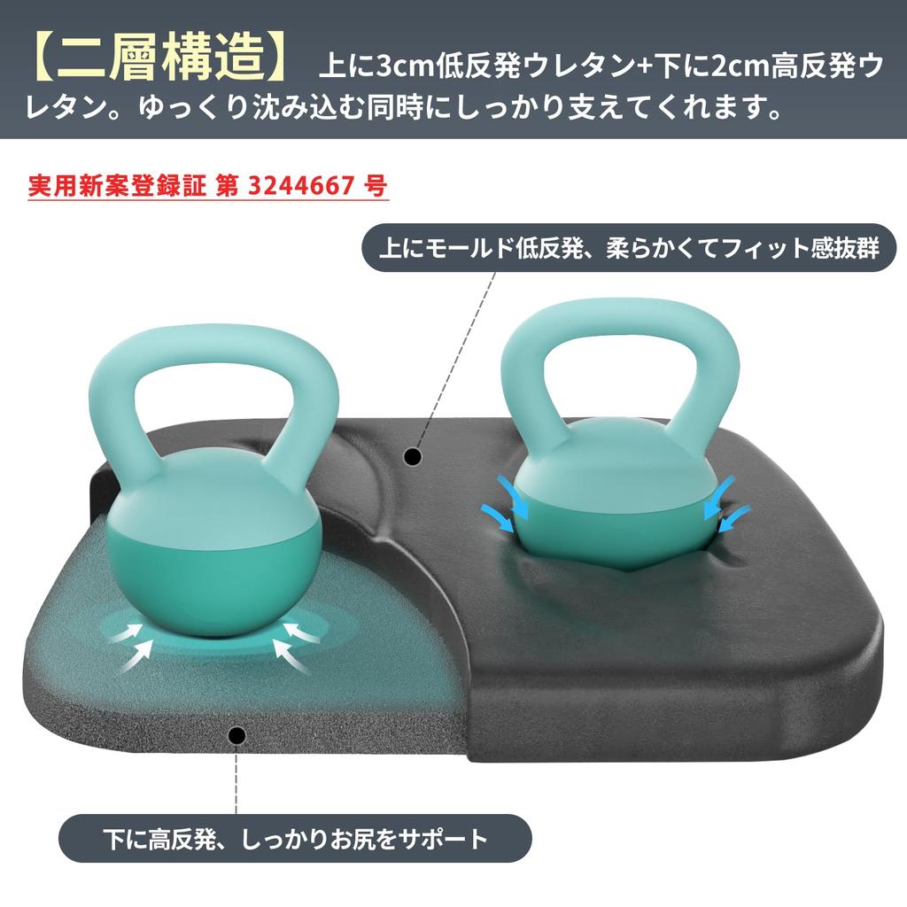 HAVARGO Seat Cushion for Set of Memory Foam High Double Layered Chair Comes with Hurt Your Memory Foam Washable Dining Chair Seat Cushion Chairs, 2, +