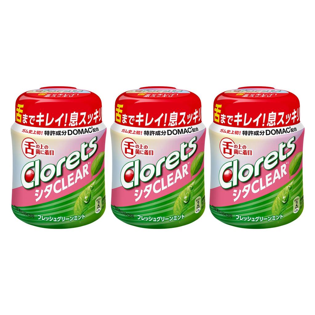 Clorets Shitaclear Fresh Green Mint Bottle (3 bottles)