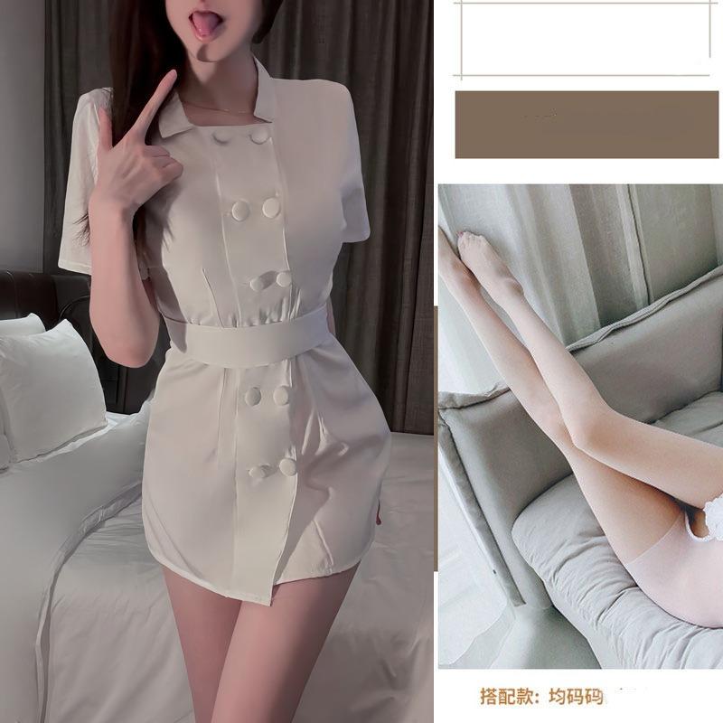 Sex lingerie women's sexy pure desire nurse uniform cosplay qn uniform temptation free passion supplies