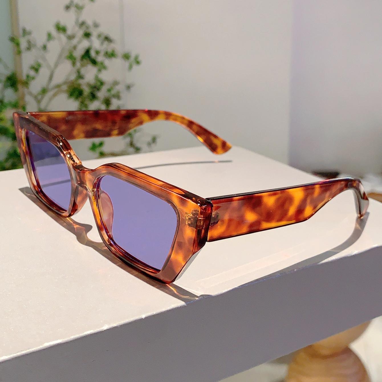 

Chic Cat Eye Trends Shades Multi Color Women s Brand Sunglasses Fashion Style Leopard Beach Sun Glasses for Ladies