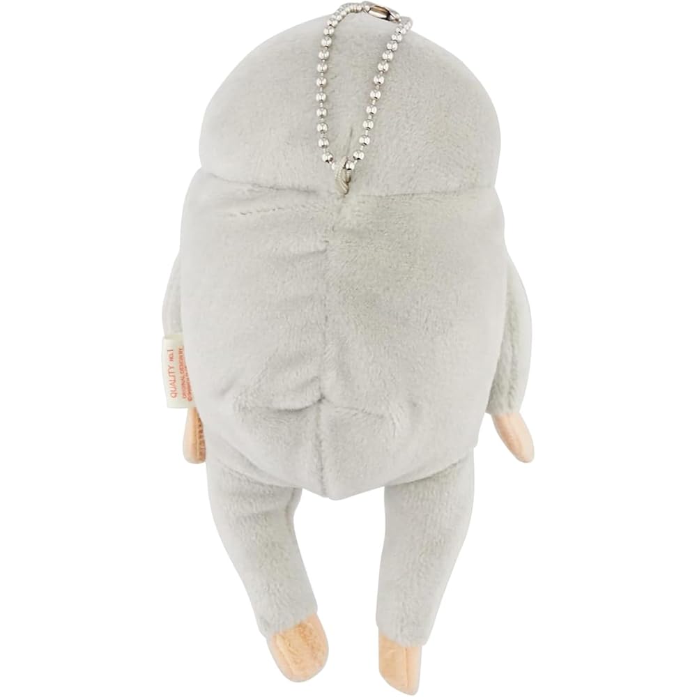 Shinada Global Mochi Series Sloth Plush Toy Gray Mini 7x5x14cm Animal Stuffed Toy