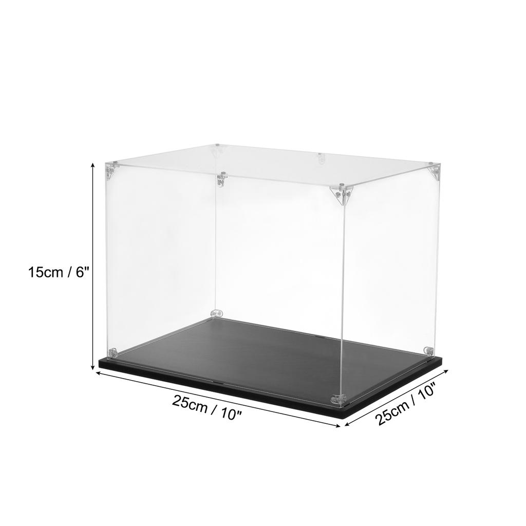 Acrylic Display Case Clear Display Box Show Case Assemble Dustproof Display Box Storage Organizer for Collectibles Action Figure