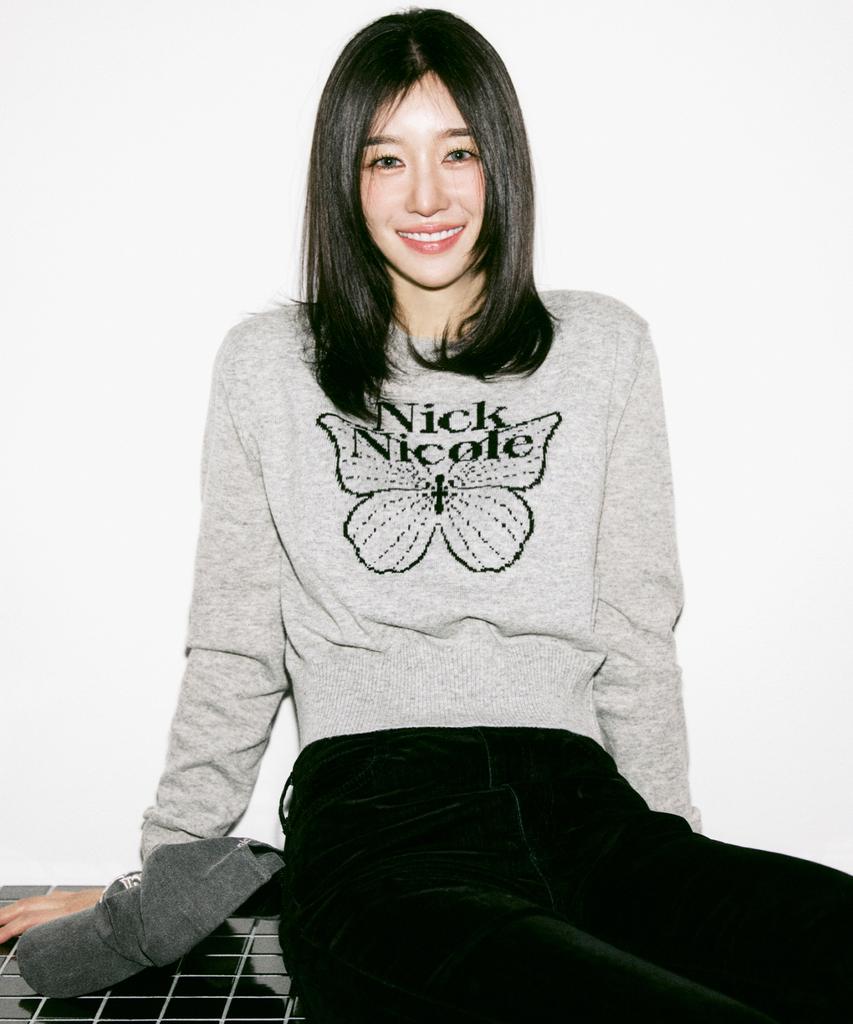 Nigaennikol Cashmere Butterfly Signature Crop Knit_8 Color (B Type)
