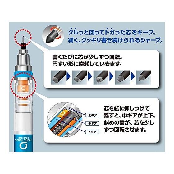 Mitsubishi Pencil KURUTOGA Disney Mechanical Pencil, 0.5mm, Daisy, M5650DS1P.DI
