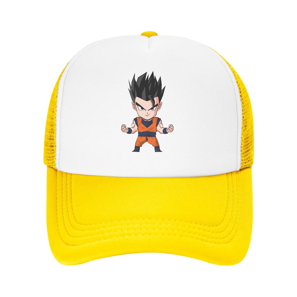 Dragon Ball Gohan Trucker Cap Unisex Vintage Saiyan Dbz Dad Hat Trucker Worker Cap Sports Cap Adjustable Snapback Caps Baseball Cap