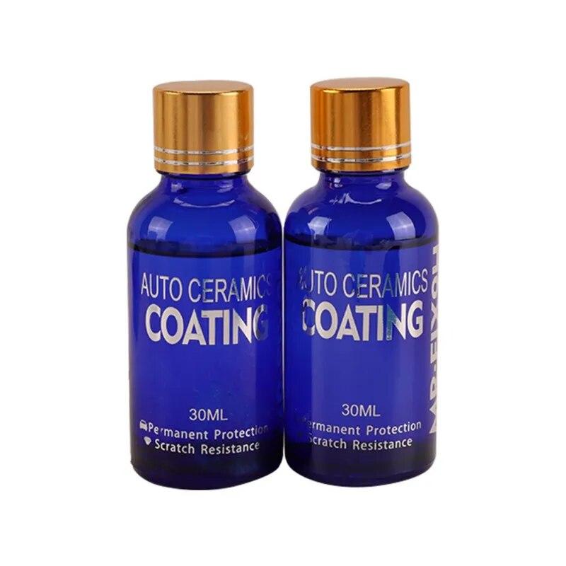 2ks Car Ceramic 9H Polish Nano Glass Coat Anti-Scratch Auto H9 Hardness Auto Ceramic Polish