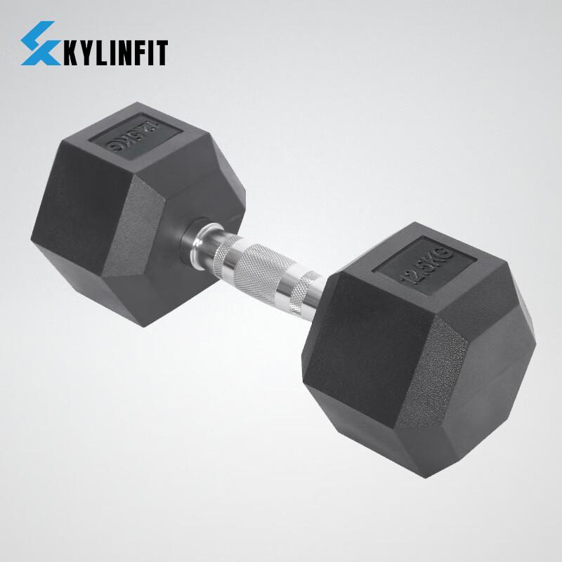 Qijun Hexagonal PU Anti-Roll Dumbbell