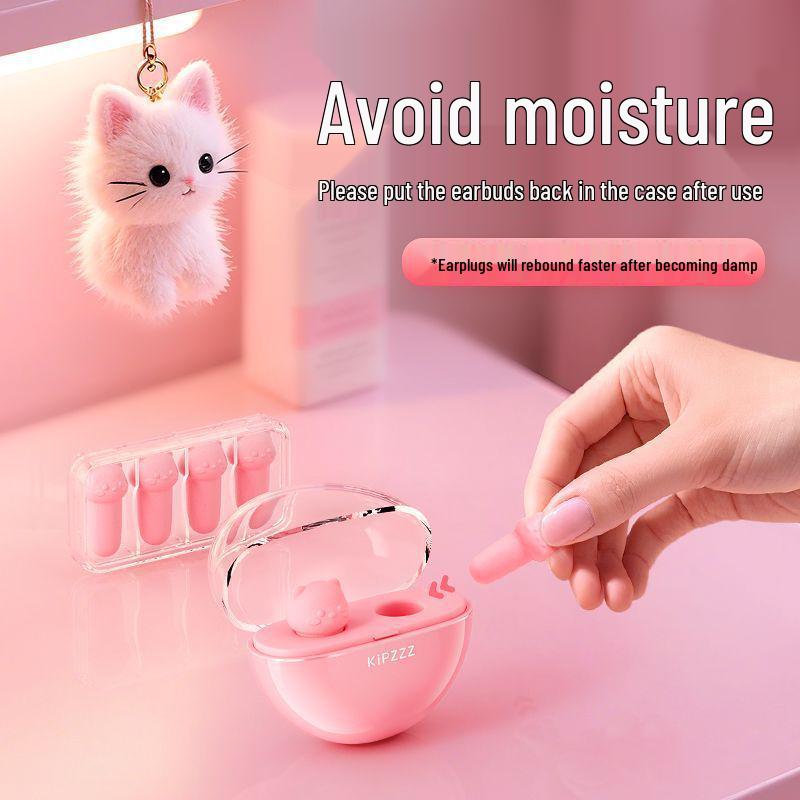 Kitty Cat Noise-Canceling Earplugs: For Sleeping, Studying, or Breaks