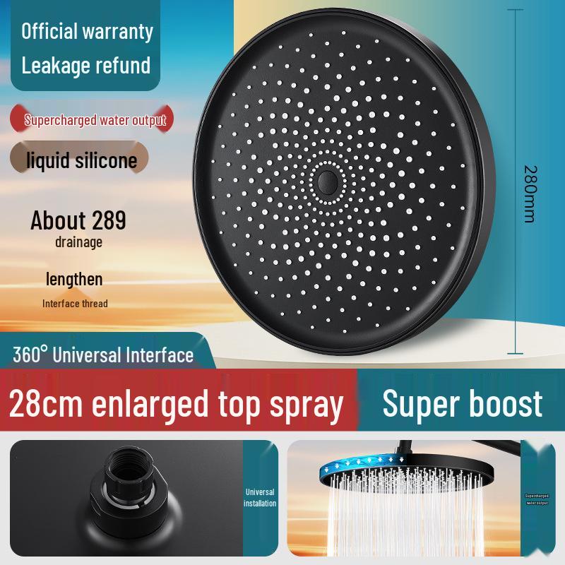 Supercharged Large Shower Head - Single Bathroom Spray Head