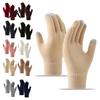 Skiing Snowboard Winter Gear Knitted Touchscreen Gloves for Women Men, Warm Five Finger Gloves, Windproof Outdoor Sports Thermal Cold Weather Texting